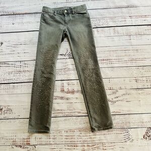 Girls gray skinny jeans w/ sequins! Size 12